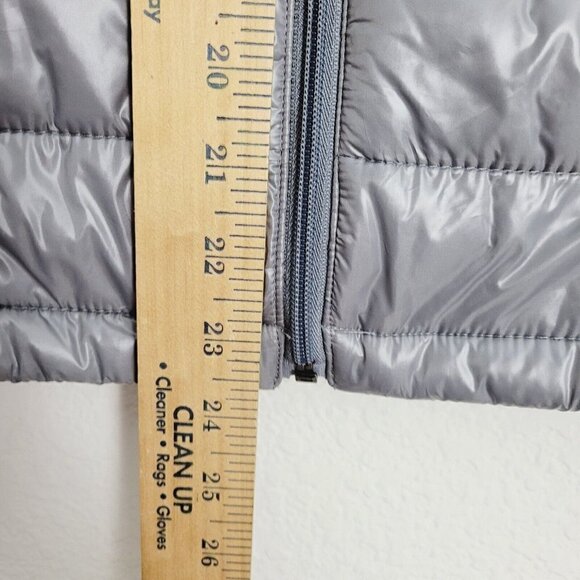 Vintage Blue Ocean Collection Puffer Vest Lightweight Liquid Gray Y2K Small NEW - Picture 4 of 9